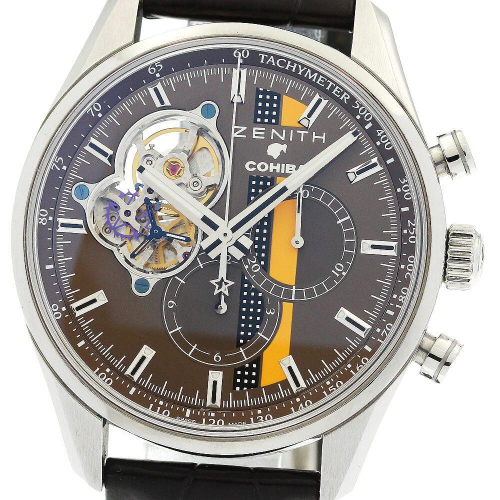 ゼニス ZENITH 03.2047.4061 エル・プリメロ クロノマスター 1969 コイーバ エディション 自動巻き メンズ 箱付き_973576【中古】