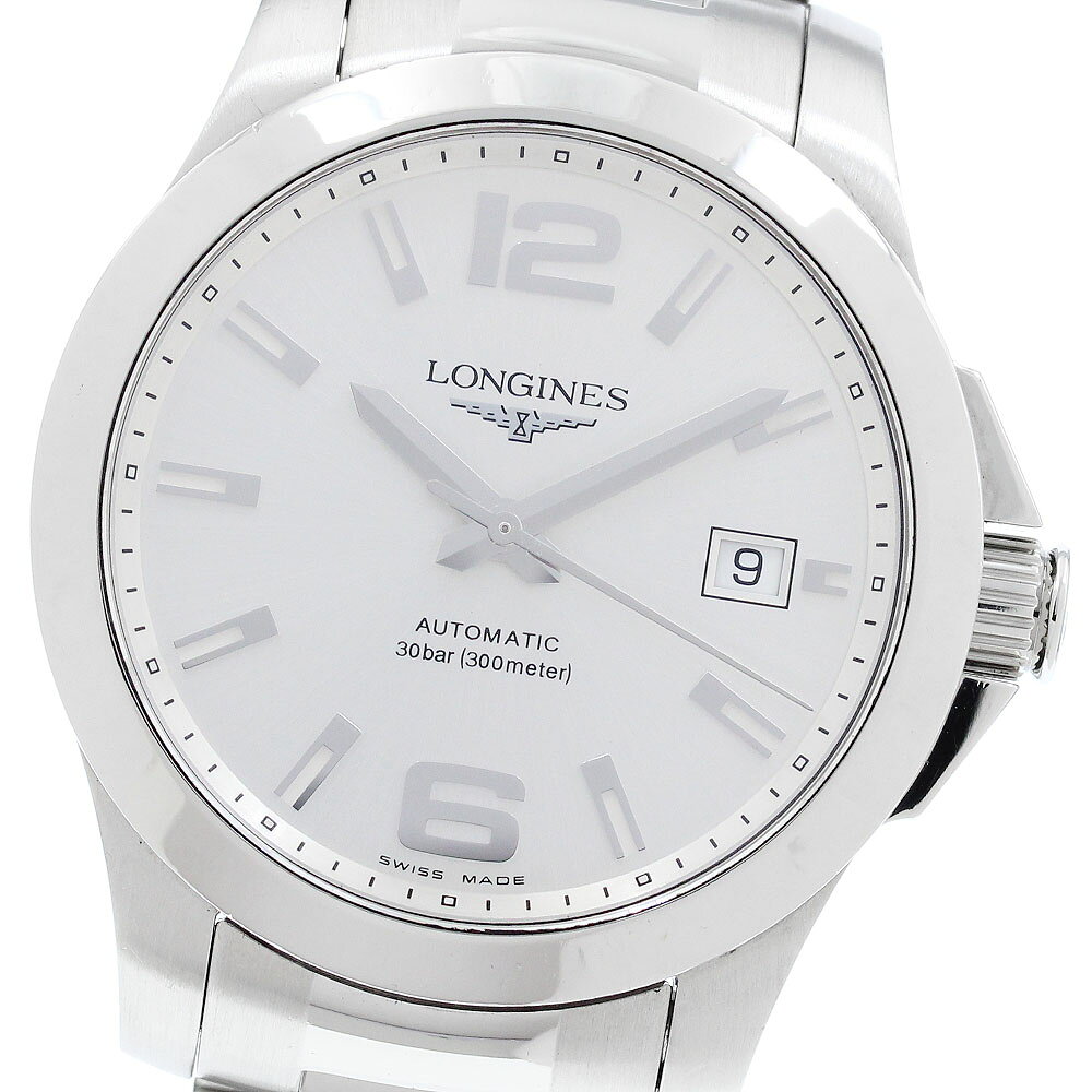 ロンジン LONGINES L3.676.4 コンクエスト デイト 自動巻き メンズ _970536【中古】