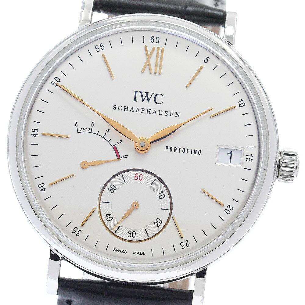 IWC IWC SCHAFFHAUSEN IW510103 ポートフィノ ハンドワインド 8デイズ パワーリザーブ デイト 手巻き メンズ 保証書付き_971358
