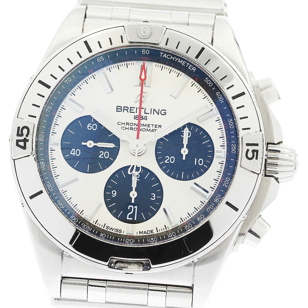 訳あり ブライトリング BREITLING AB0134 クロノマット B01 42 デイト クロノグラフ 自動巻き メンズ 箱・保証書付き_969487
