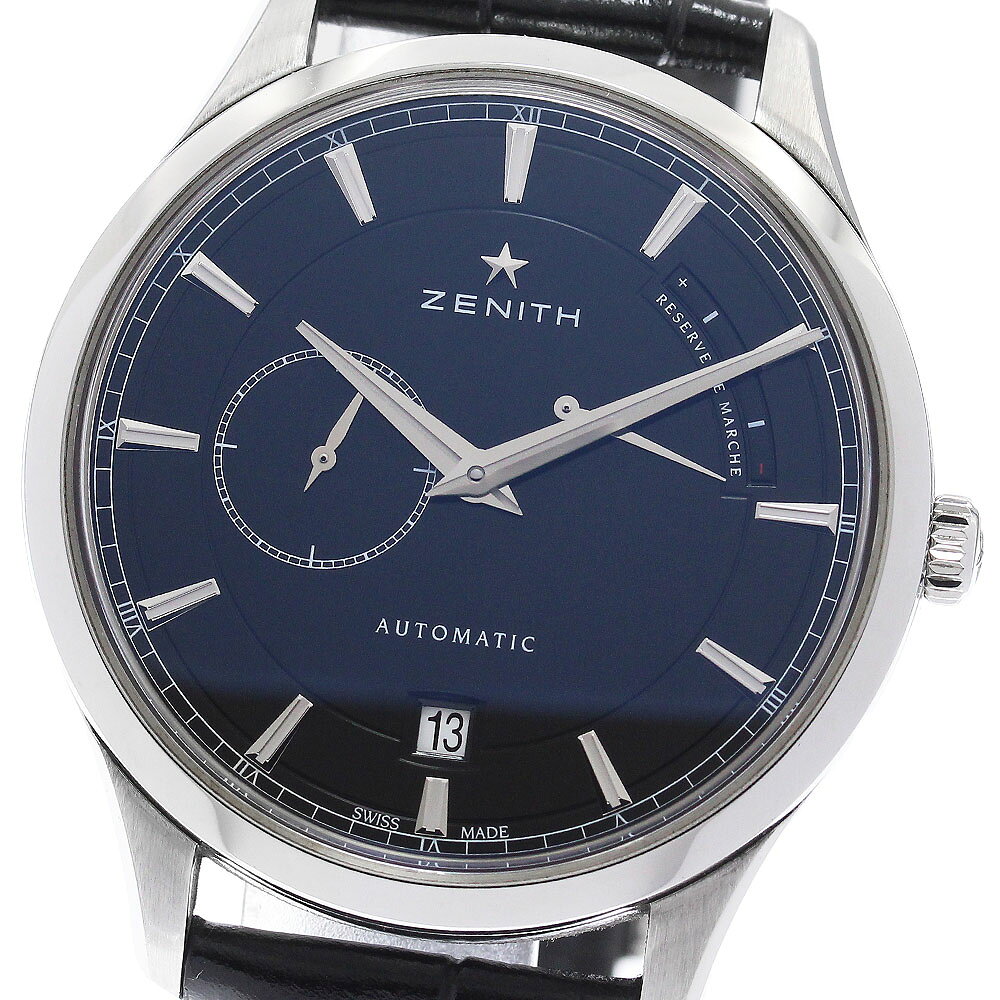 ゼニス ZENITH 03.2122.685 エリート キャプテン パワーリザーブ 自動巻き メンズ 保証書付き_974205【中古】