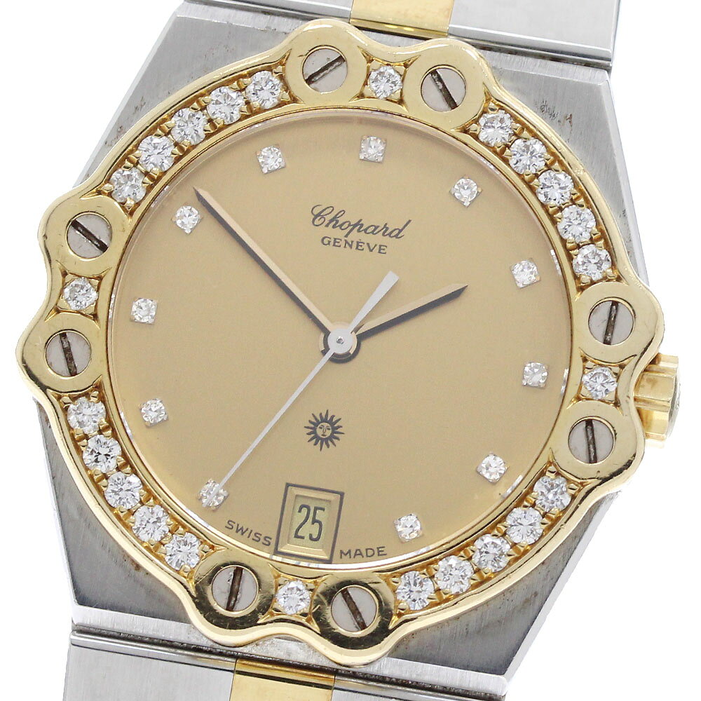 ショパール Chopard 8023/11 サンモリッツ ダイヤベゼル 11Pダイヤ クォーツ ボーイズ _974575