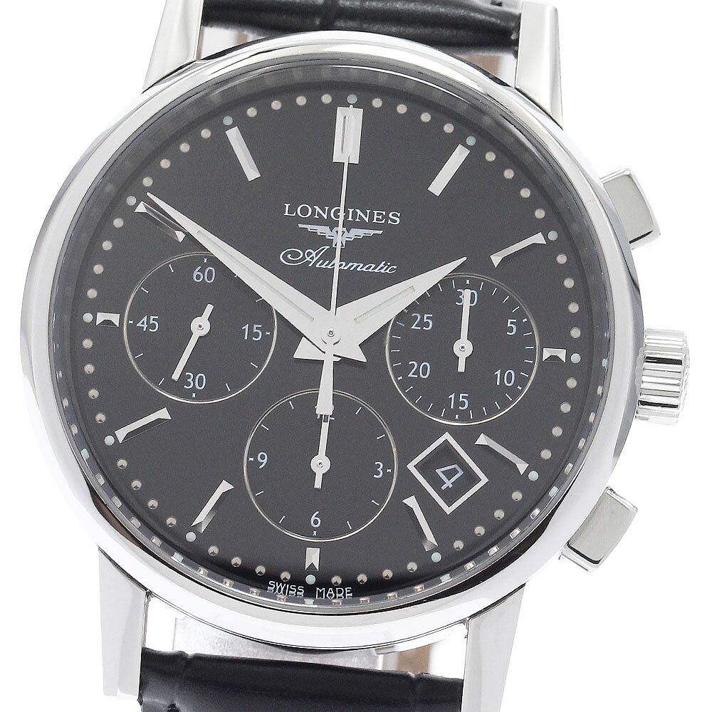 ロンジン LONGINES L2.733.4.52.0 コラムホイール クロノグラフ 自動巻き メンズ 美品 保証書付き_974952【中古】