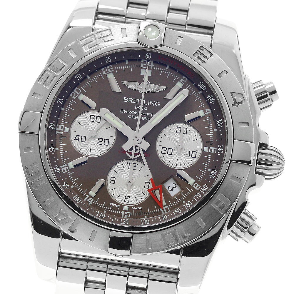 ブライトリング BREITLING AB0420 クロノマット 44 GMT デイト 自動巻き メンズ 箱・保証書付き_974934