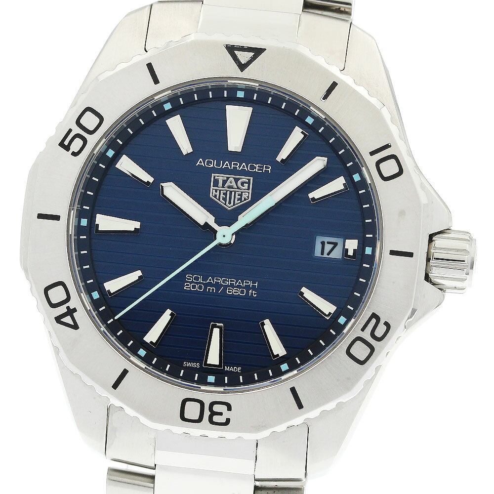 タグホイヤー TAG HEUER WBP1113 アクアレーサー プロフェッショナル200 ソーラーグラフ ソーラー メンズ 美品 _968681