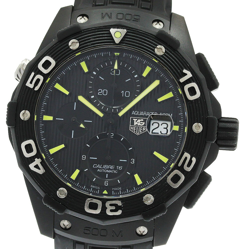 タグホイヤー TAG HEUER CAJ2180.FT6023 アクアレーサー デイト クロノグラフ 自動巻き メンズ 良品 保証書付き_981273