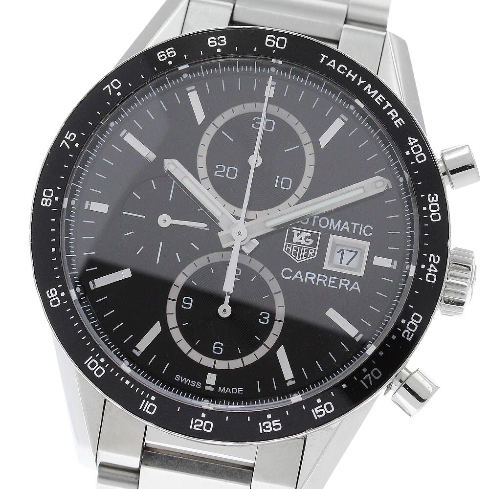 タグホイヤー TAG HEUER CV201AL-0 カレラ クロノグラフ デイト 自動巻き メンズ _982358【中古】