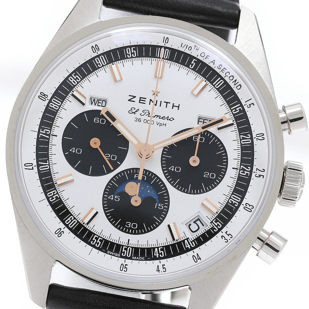 ゼニス ZENITH 03.3400.3610/38.C911 クロノマスター オリジナル トリプルカレンダー 自動巻き メンズ 極美品 箱・保証書付き_981790【中古】