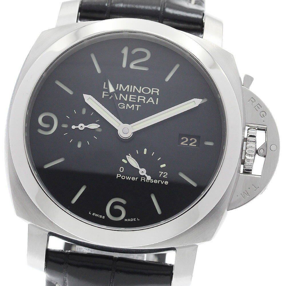 パネライ PANERAI PAM00321 ルミノール 1950 3デイズ GMT パワーリザーブ 自動巻き メンズ 保証書付き_961374