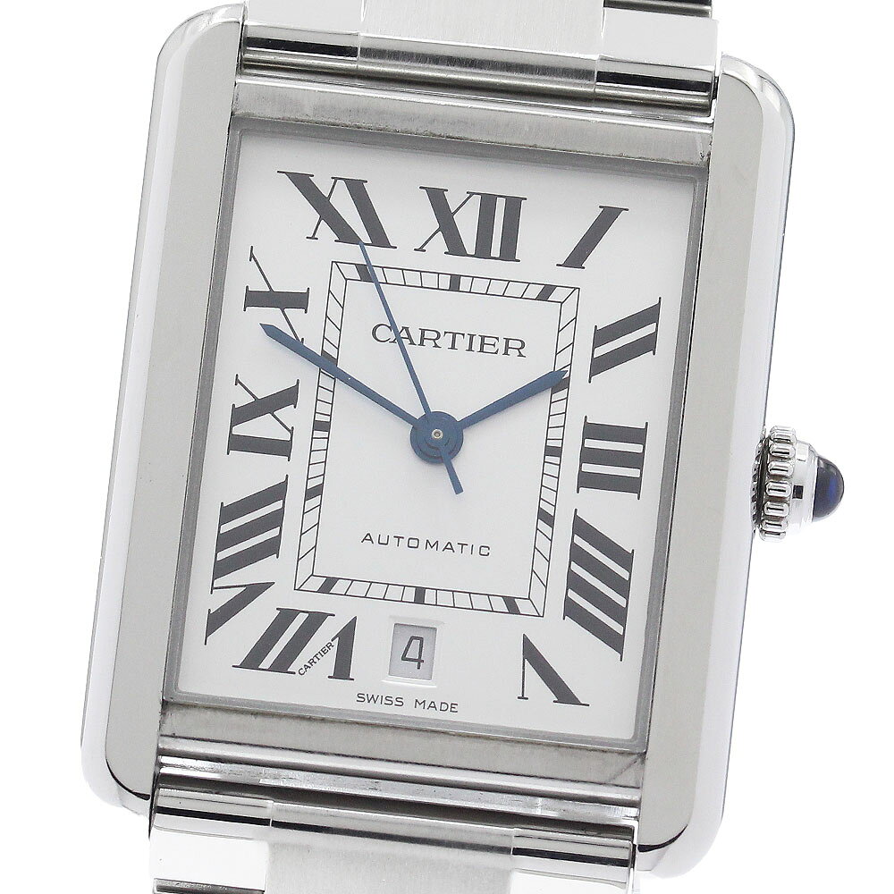 カルティエ CARTIER W5200028 タンクソロ XL デイト 自動巻き メンズ 保証書付き_979066