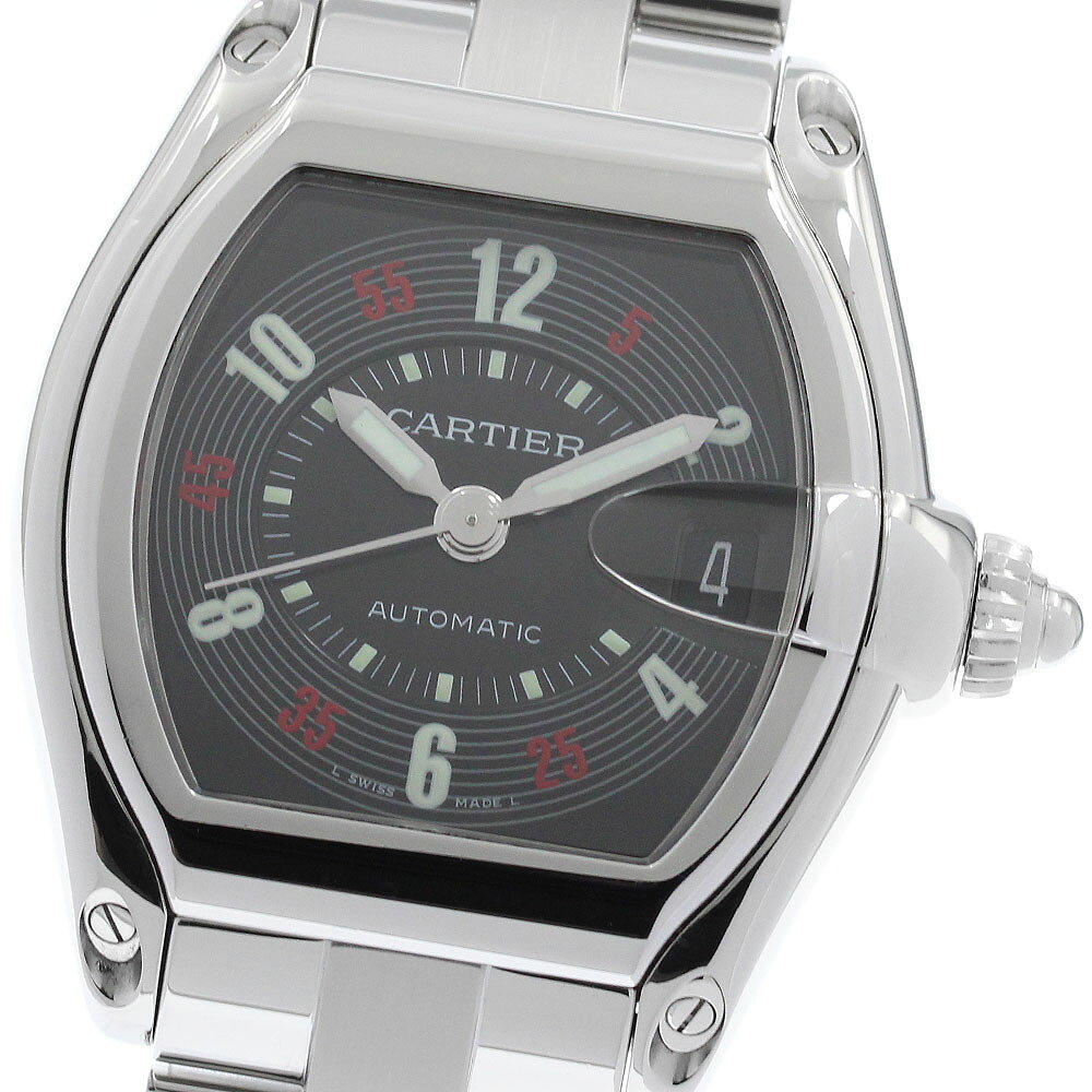 カルティエ CARTIER W62002V3 ロードスター LM デイト 自動巻き メンズ 箱・保証書付き_979931