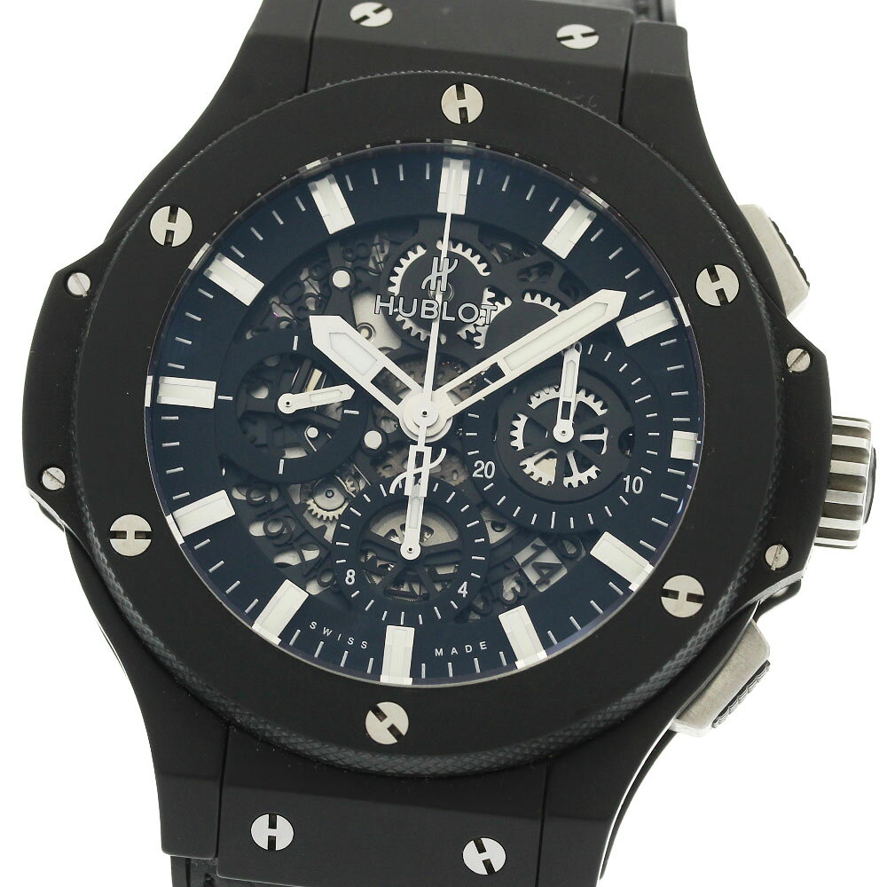 ウブロ HUBLOT 311.CI.1170.GR ビッグバン アエロバン ブラックマジック クロノグラフ 自動巻き メンズ 良品 _981404