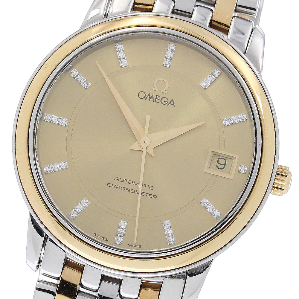 オメガ OMEGA 4300.15 デビル プレステージ デイト ダイヤインデックス 自動巻き メンズ _980347【中古】