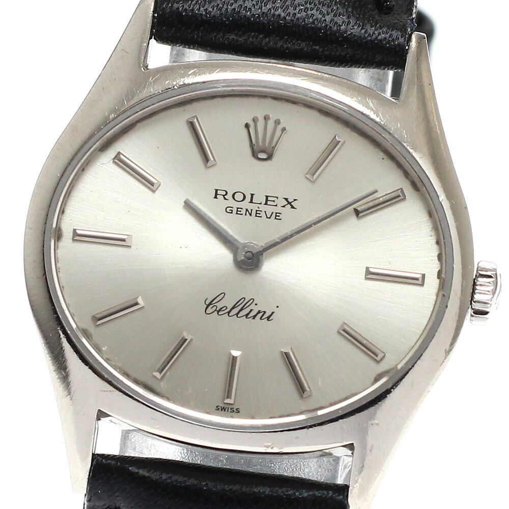 ロレックス ROLEX 3802 チェリーニ K18WG Cal.1600 手巻き レディース _973699