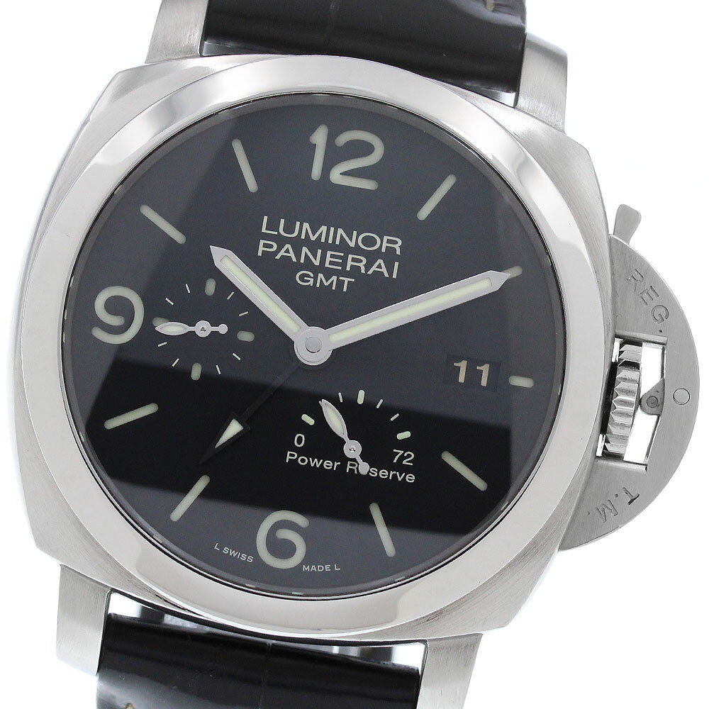 パネライ PANERAI PAM00321 ルミノール 1950 3デイズ GMT パワーリザーブ 自動巻き メンズ 箱・保証書付き_981668