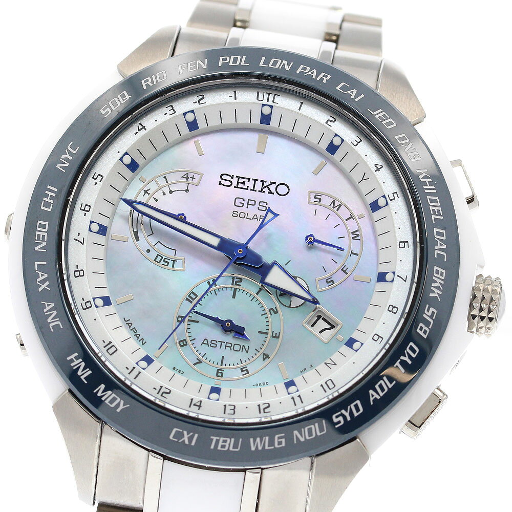 セイコー SEIKO SBXB039/8X53-0AA0-2 アストロン 2015年 3000本限定モデル ソーラー電波 メンズ 良品 保証書付き_984074【中古】