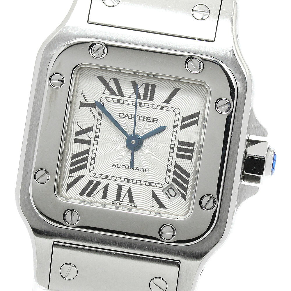 カルティエ CARTIER W20054D6 サントスガルベ SM デイト 観音バックル 自動巻き レディース _978369