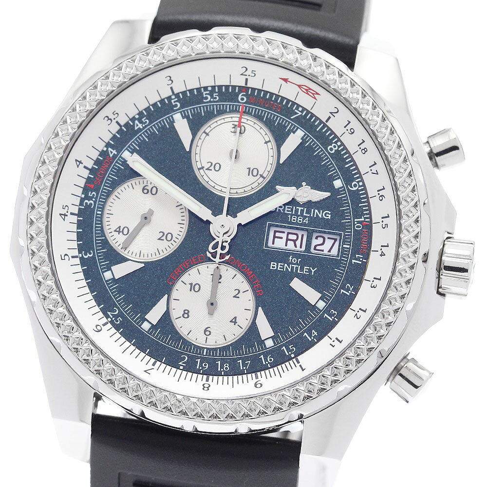 ブライトリング BREITLING A13362 ベントレーGT デイデイト クロノグラフ 自動巻き メンズ 良品 _981782