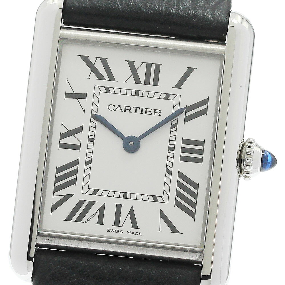 カルティエ CARTIER WSTA0109 タンクマスト LM クォーツ メンズ 美品 保証書付き_976230