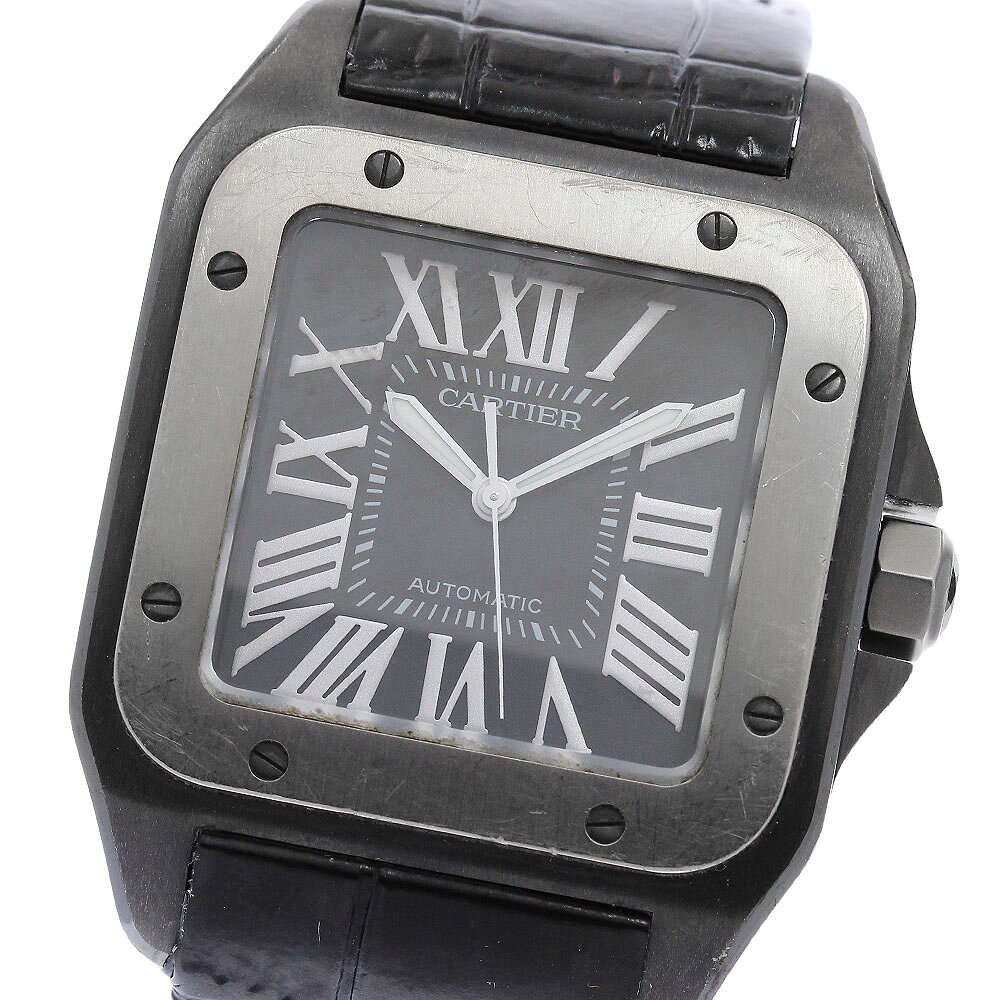 カルティエ CARTIER W2020010 サントス100 LM 自動巻き メンズ _979187
