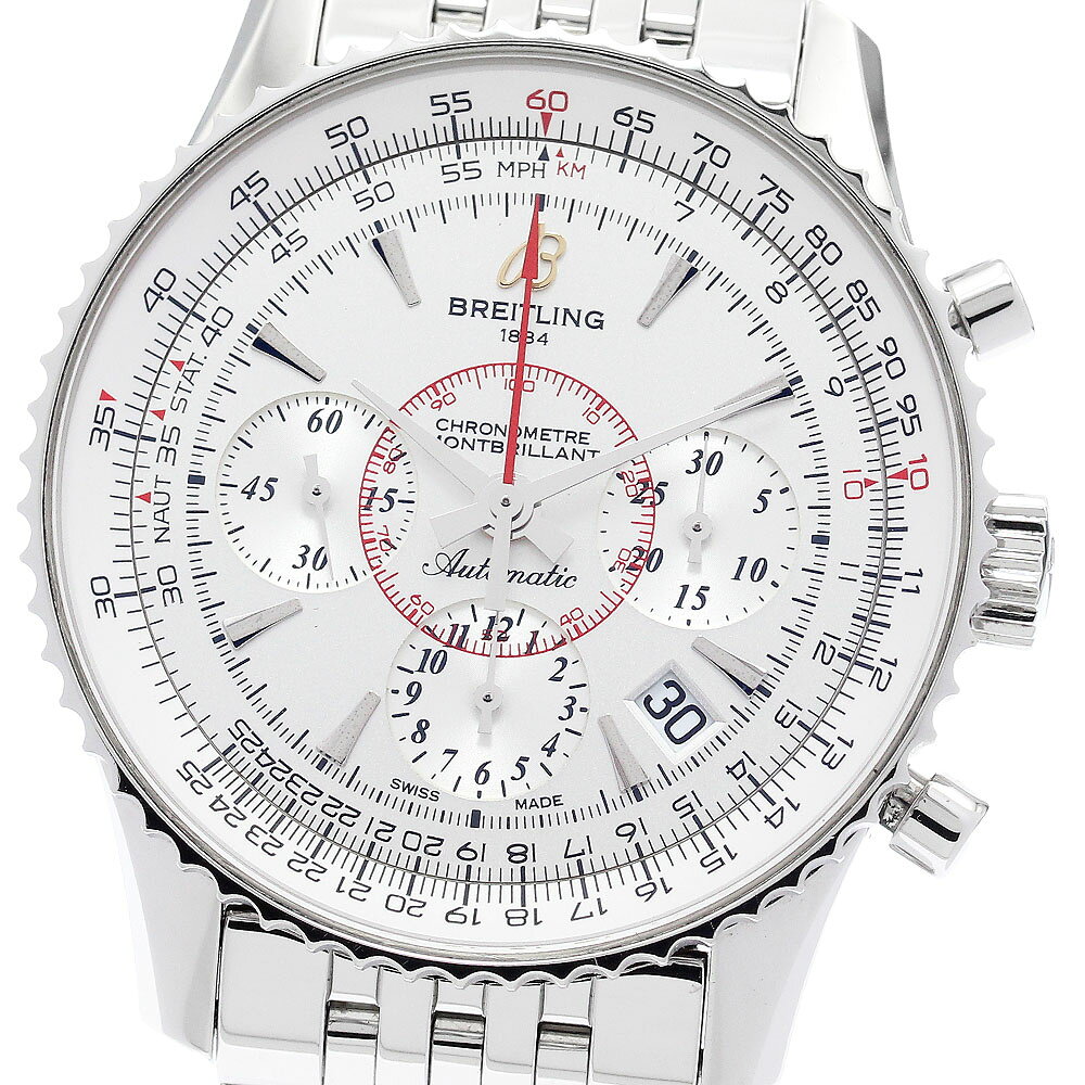 ブライトリング BREITLING AB0130 ナビタイマー モンブリラン クロノグラフ 自動巻き メンズ 良品 箱・保証書付き_968565