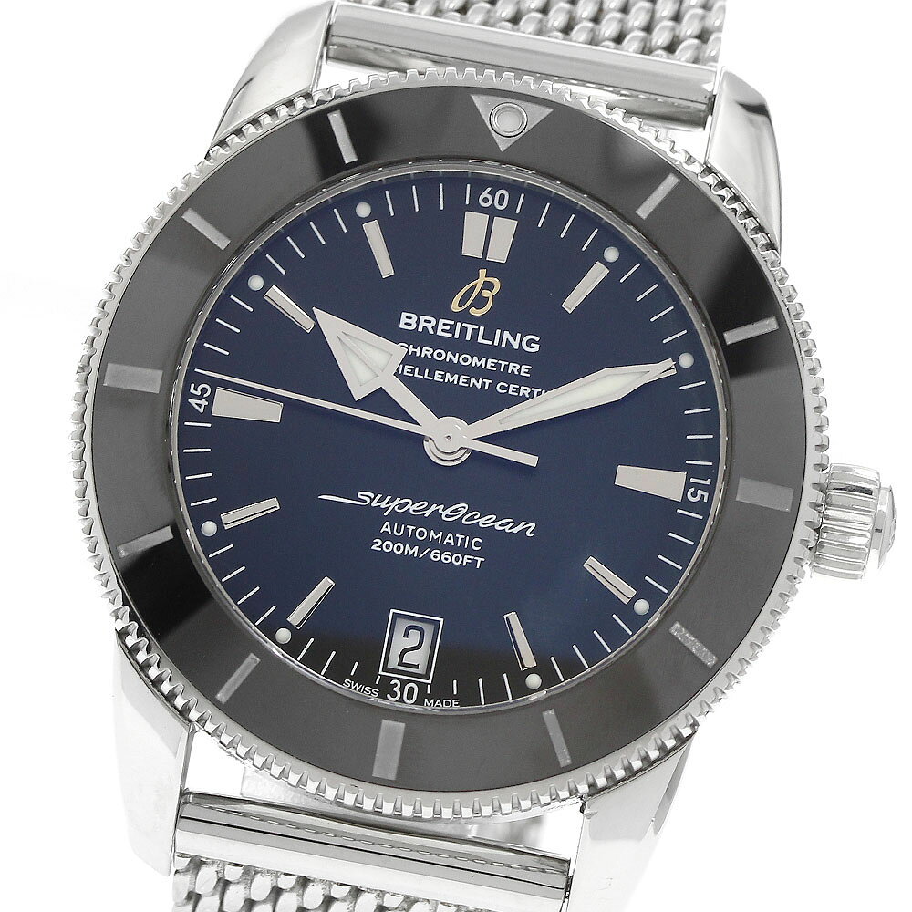 ブライトリング BREITLING AB2010 スーパーオーシャン ヘリテージ2 B20 デイト 自動巻き メンズ 良品 保証書付き_972764