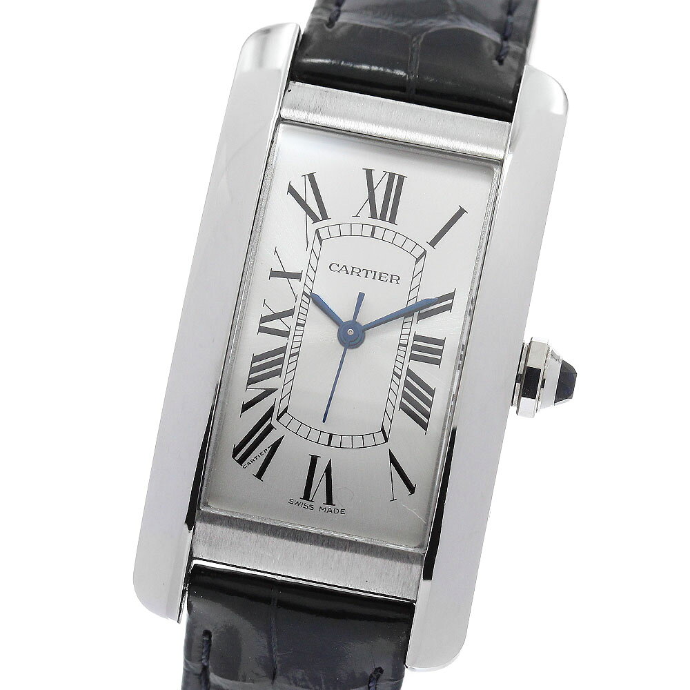カルティエ CARTIER WSTA0044 タンクアメリカンMM 自動巻き ボーイズ 良品 _974173