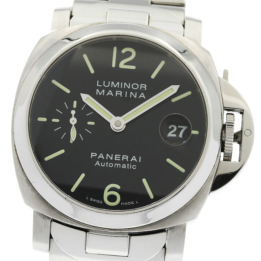 パネライ PANERAI PAM00050 ルミノール マリーナ スモールセコンド デイト 自動巻き メンズ 保証書付き_977237