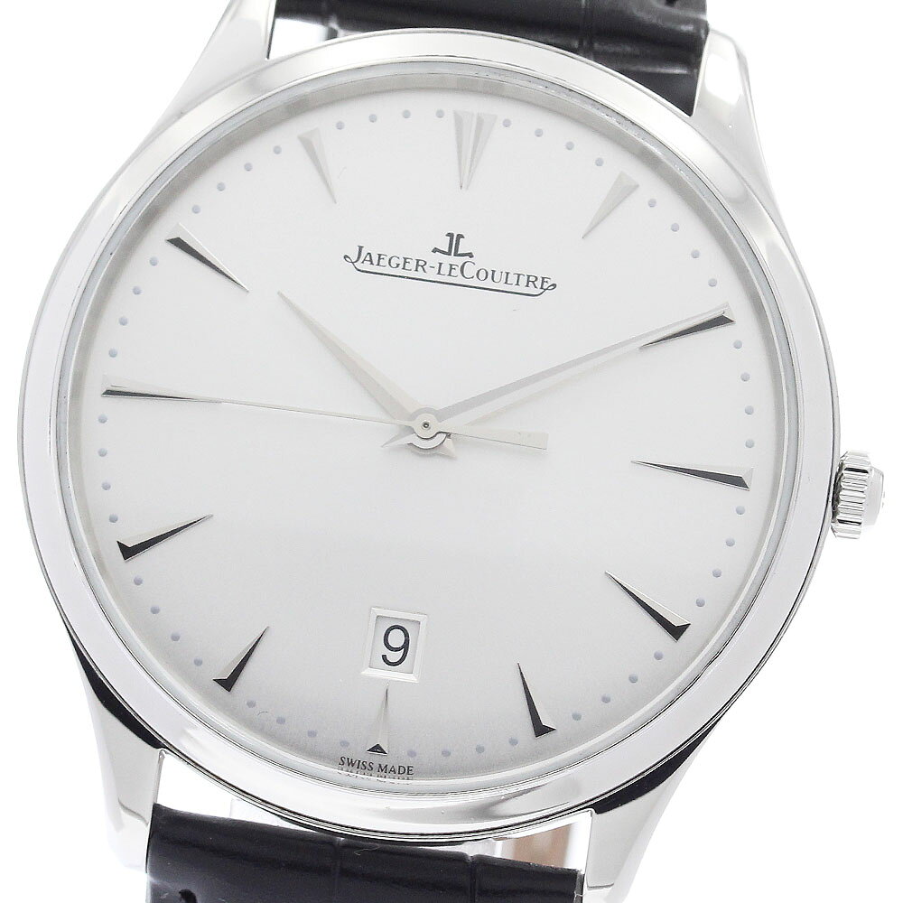 ジャガー・ルクルト JAEGER-LECOULTRE 174.8.37.S/Q1288420 マスターウルトラスリム デイト 自動巻き メンズ 良品 保証書付き_977236
