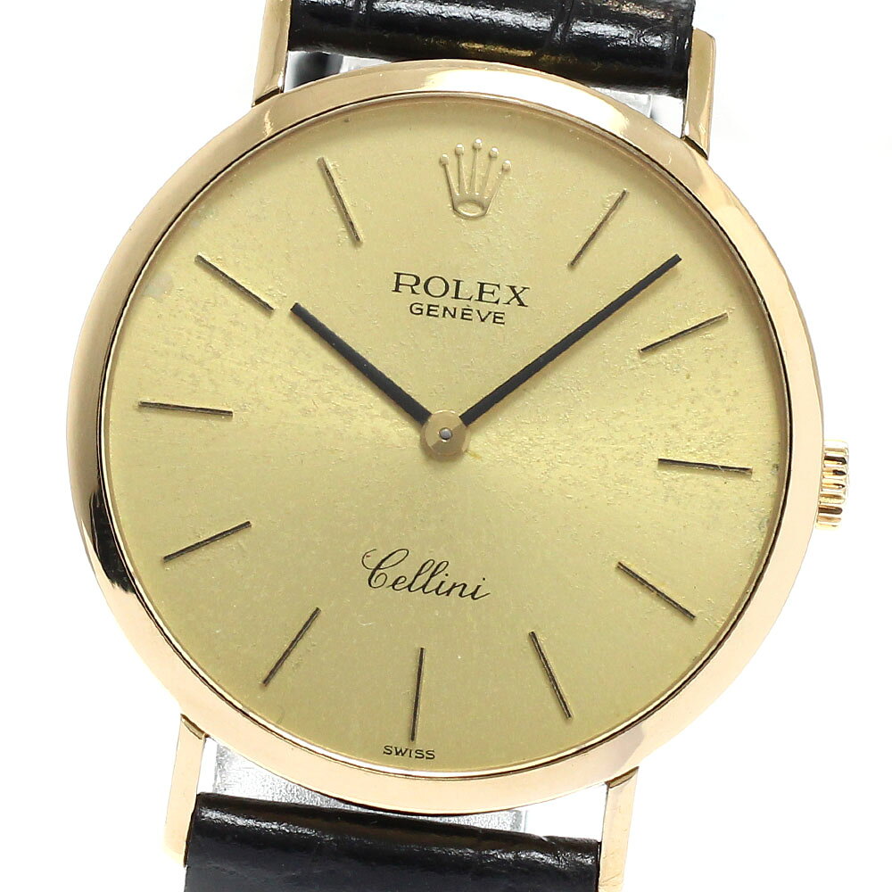 ロレックス ROLEX 4112 チェリーニ K18YG Cal.1601 手巻き メンズ _973092
