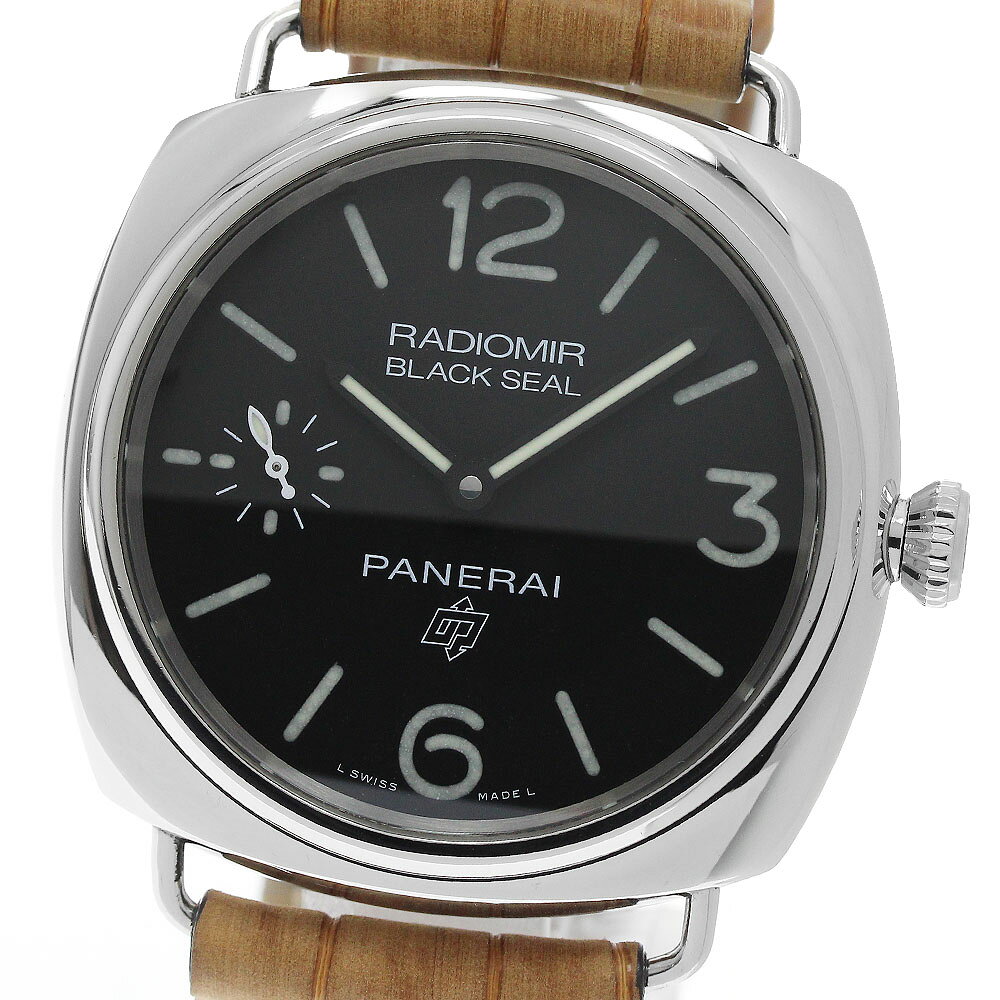 パネライ PANERAI PAM00754 ラジオミール ブラックシール スモールセコンド 手巻き メンズ 良品 保証書付き_976357