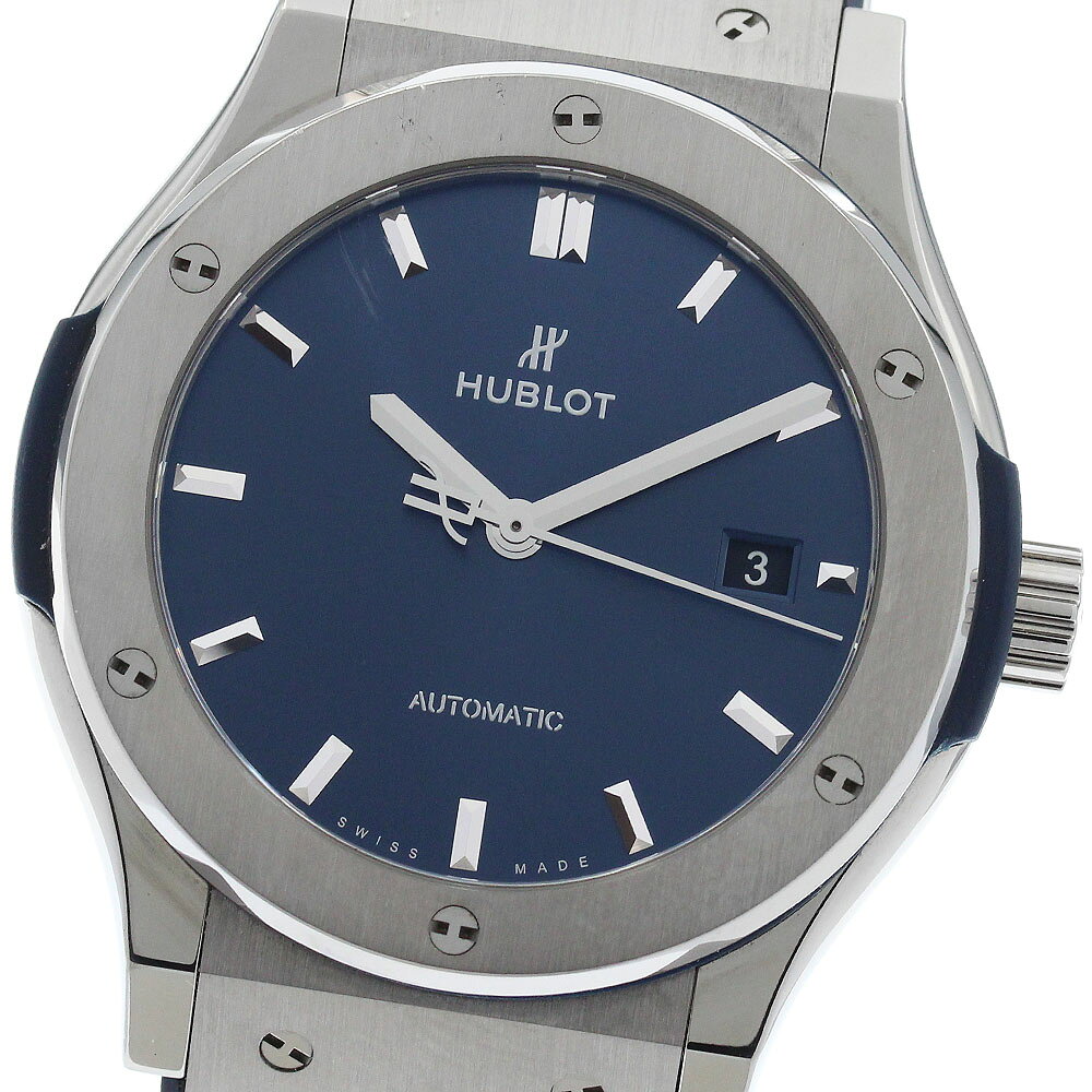 ウブロ HUBLOT 542.NX.7170.LR クラシックフュージョン チタニウム デイト 自動巻き メンズ 保証書付き_984091