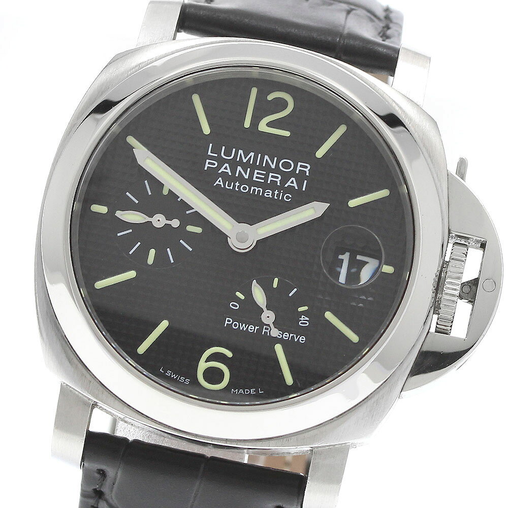 パネライ PANERAI PAM00241 ルミノール パワーリザーブ 自動巻き メンズ 良品 保証書付き_978526