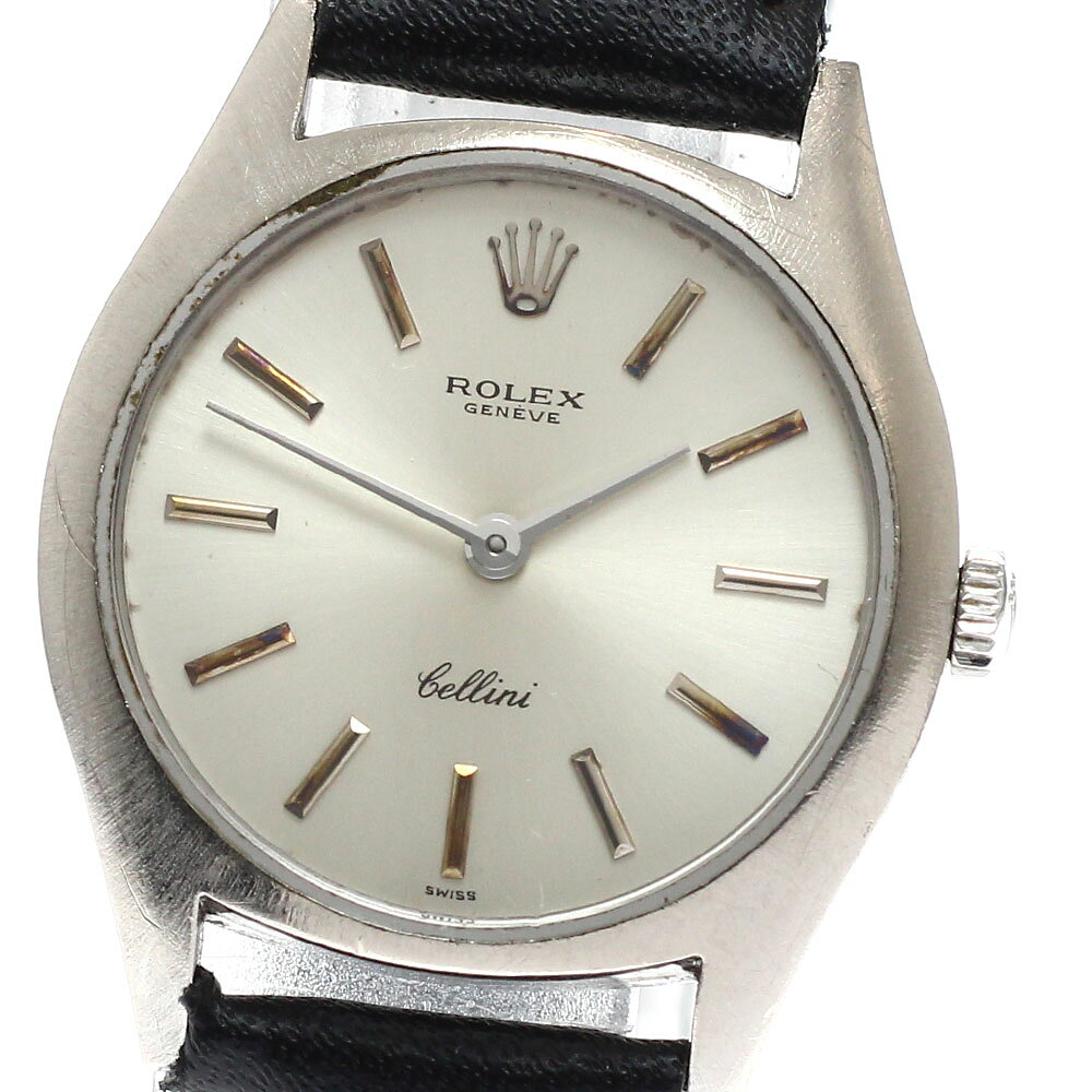 ロレックス ROLEX 3800 チェリーニ K18WG Cal.1600 手巻き レディース _908708