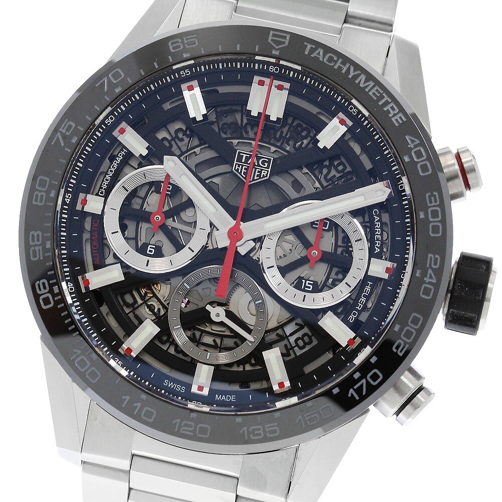 タグホイヤー TAG HEUER CBG2010 カレラ キャリバーホイヤー02 クロノグラフ 自動巻き メンズ 箱・保証書付き_978307