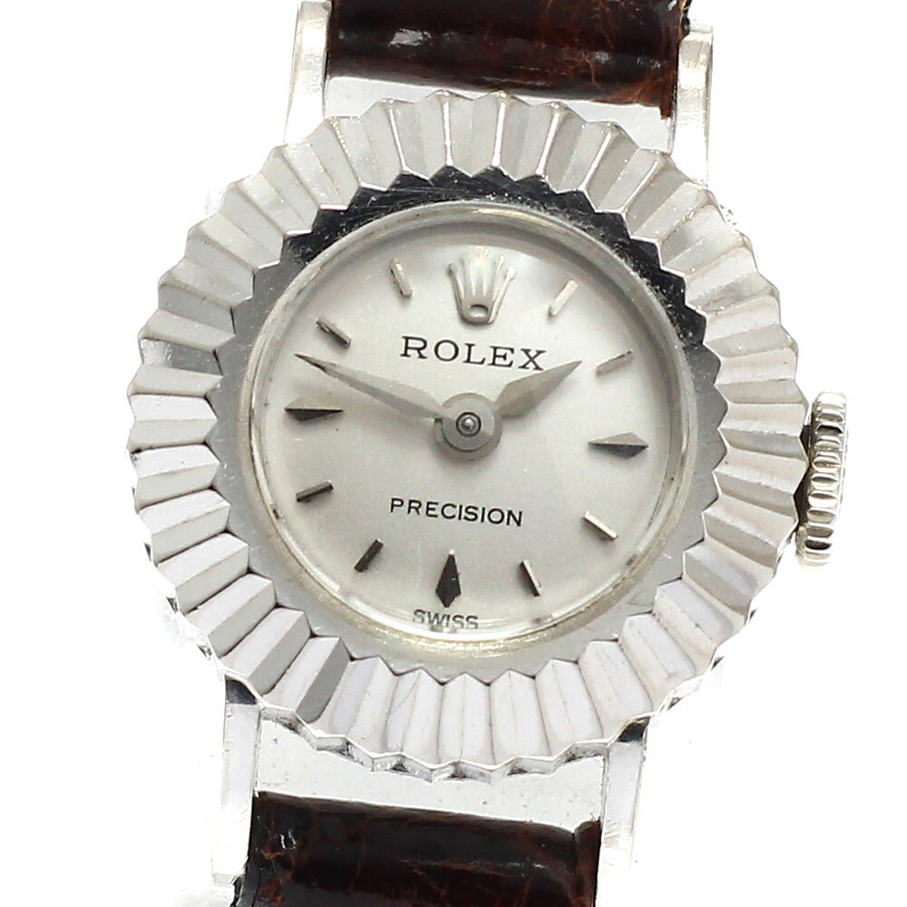ロレックス ROLEX 2192 プレシジョン K18WG Cal.1400 手巻き レディース _985914