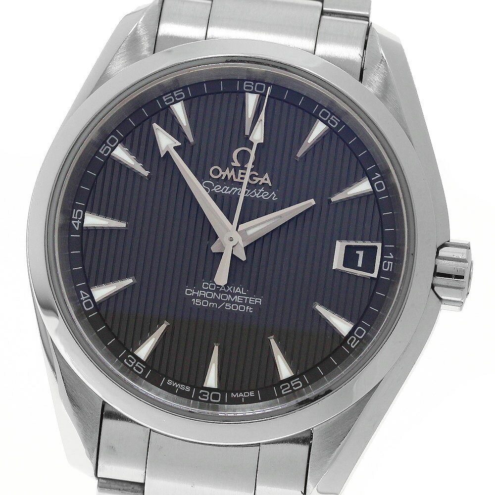 オメガ OMEGA 231.10.39.21.06.001 シーマスター アクアテラ デイト コーアクシャル 自動巻き メンズ 良品 保証書付き_967296