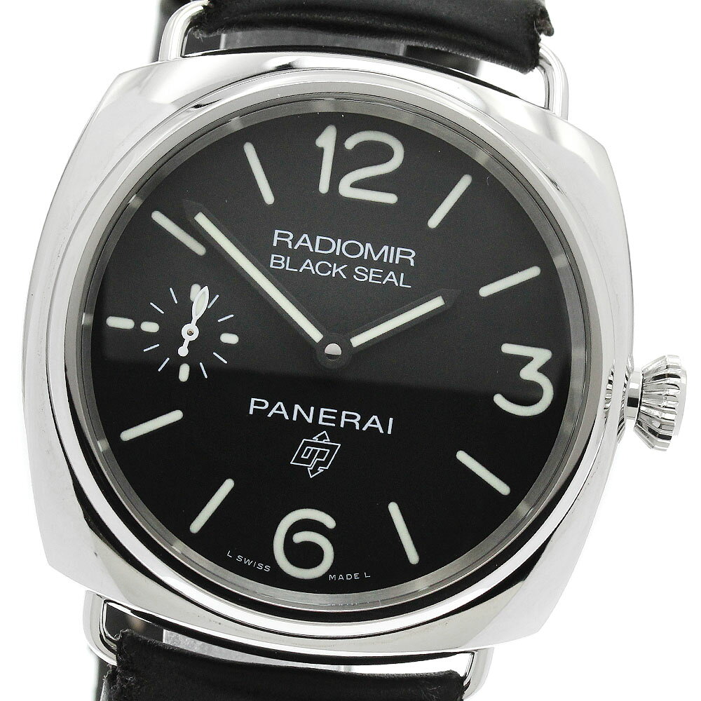 パネライ PANERAI PAM00754 ラジオミール ブラックシール スモールセコンド 手巻き メンズ 保証書付き_976356