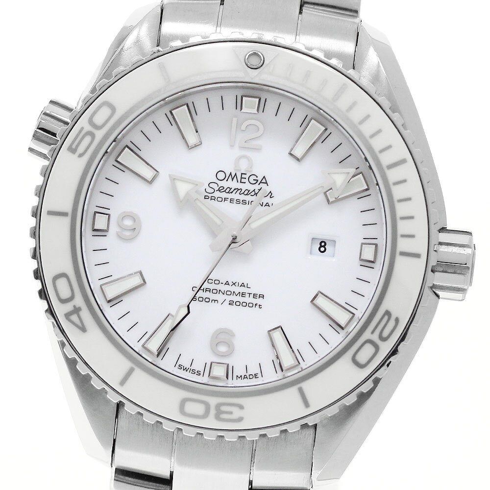 オメガ OMEGA 232.30.38.20.04.001 シーマスター プラネットオーシャン 600 デイト 自動巻き ボーイズ 良品 保証書付き_978488