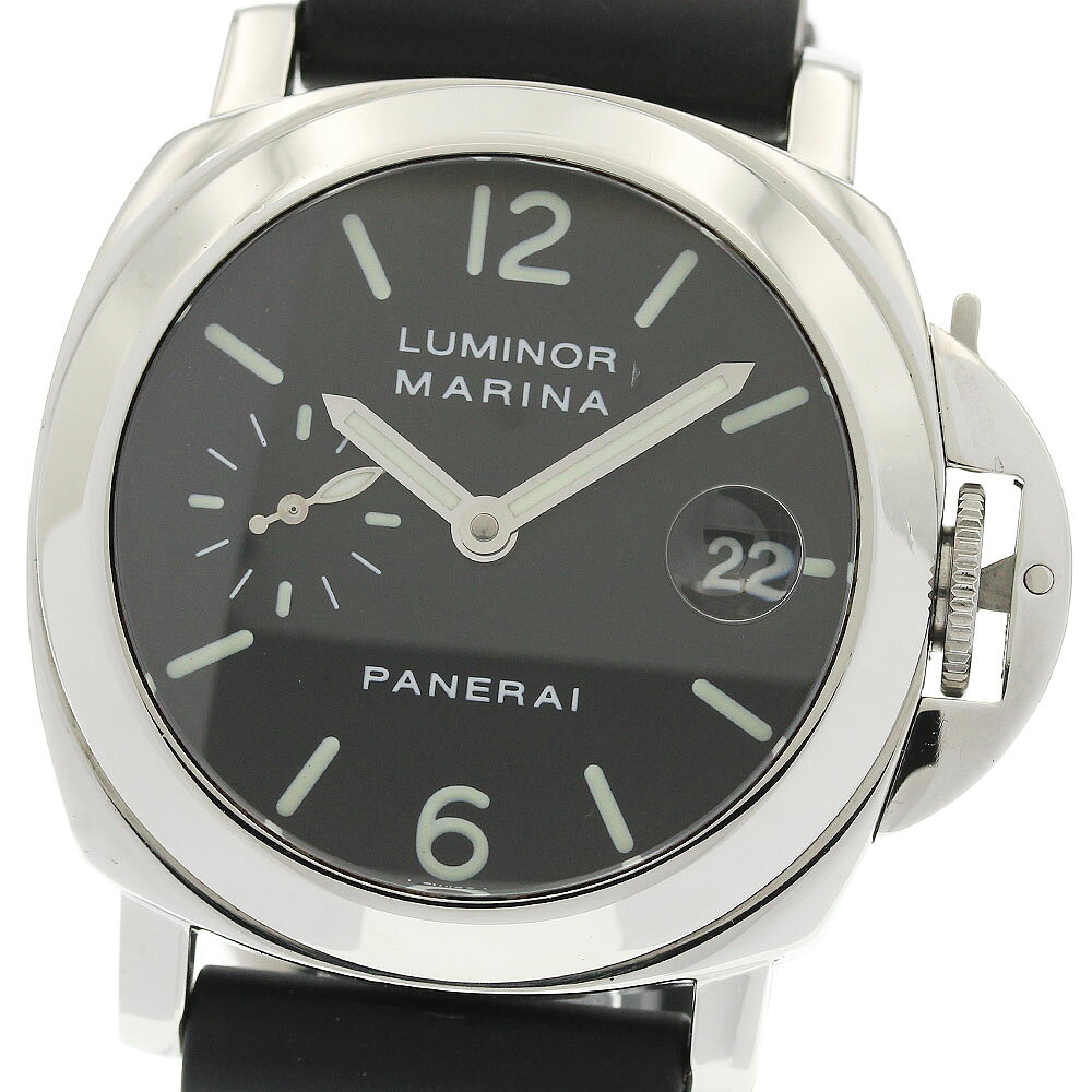 パネライ PANERAI PAM00048 ルミノールマリーナ スモールセコンド デイト 自動巻き メンズ 良品 _985316