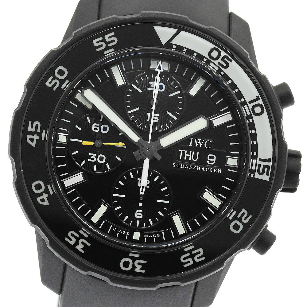 IWC IWC SCHAFFHAUSEN IW376705 アクアタイマー ガラパゴス アイランド デイデイト クロノグラフ 自動巻き メンズ 美品 保証書付き_986765