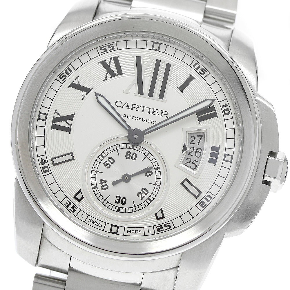 カルティエ CARTIER W7100015 カリブル ドゥ カルティエ デイト 自動巻き メンズ _986971