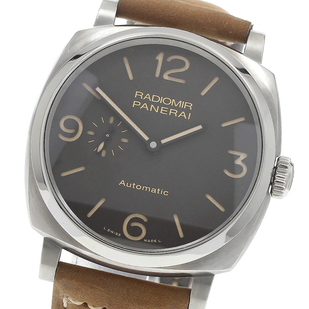 パネライ PANERAI PAM00619 ラジオミール 1940 3デイズ チタニオ スモールセコンド 自動巻き メンズ 保証書付き_977166