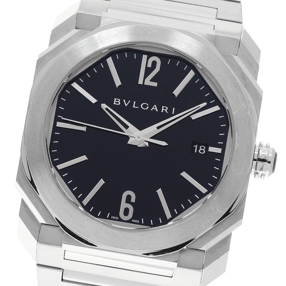 ブルガリ BVLGARI BGO38S オクト ソロテンポ デイト 自動巻き メンズ _978068
