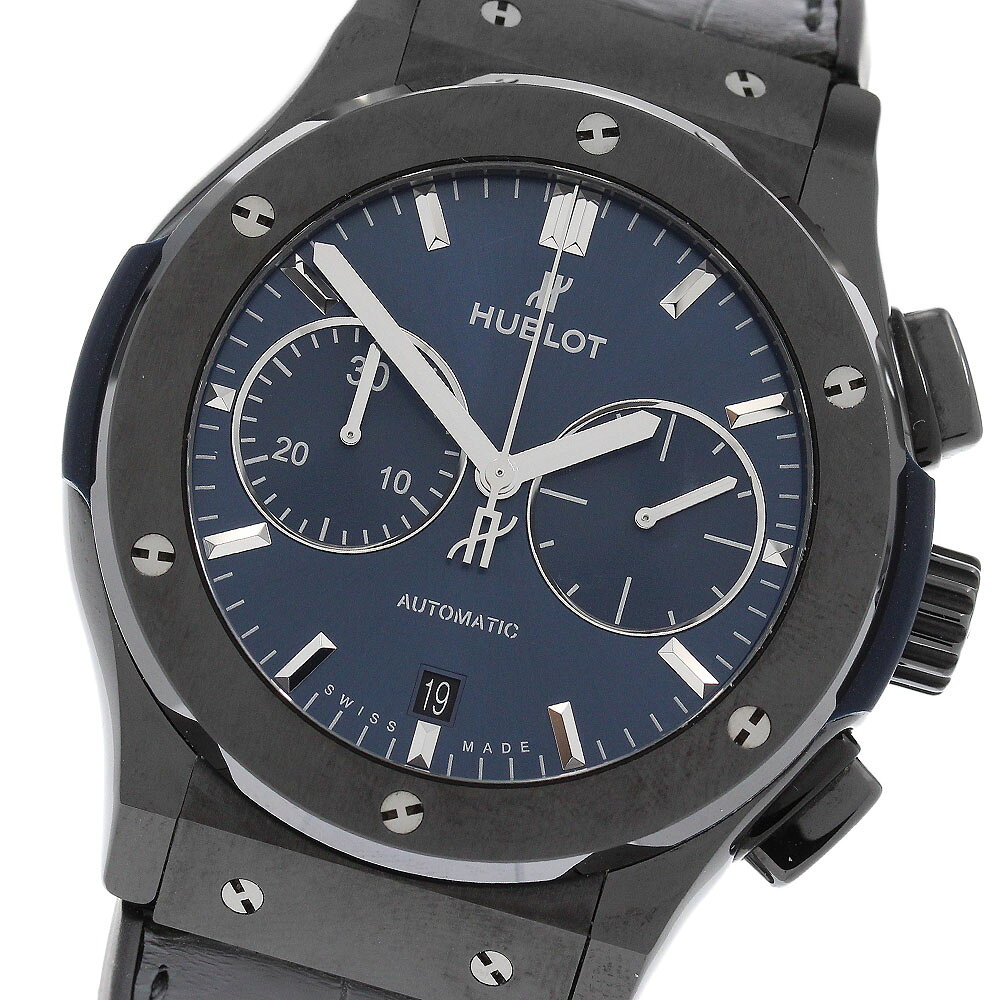 ウブロ HUBLOT 521.CM.7170.LR クラシック フュージョン クロノグラフ 自動巻き メンズ 美品 箱付き_986726