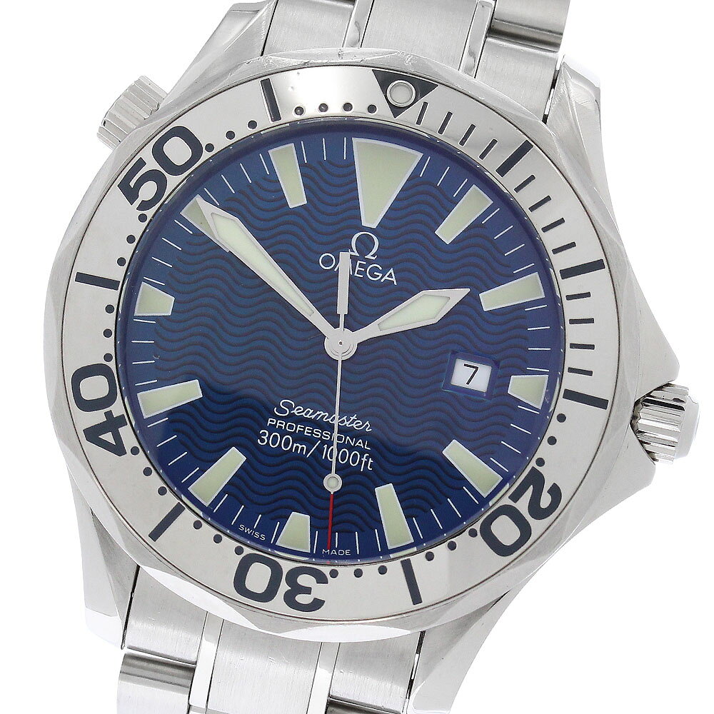 オメガ OMEGA 2265.80 シーマスター 300 デイト クォーツ メンズ _986907