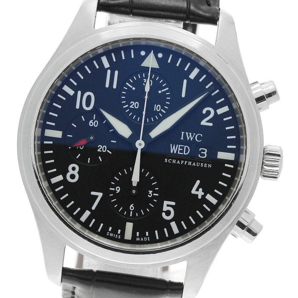 IWC IWC SCHAFFHAUSEN IW371701 パイロットウォッチ デイデイト クロノグラフ 自動巻き メンズ 保証書付き_988108