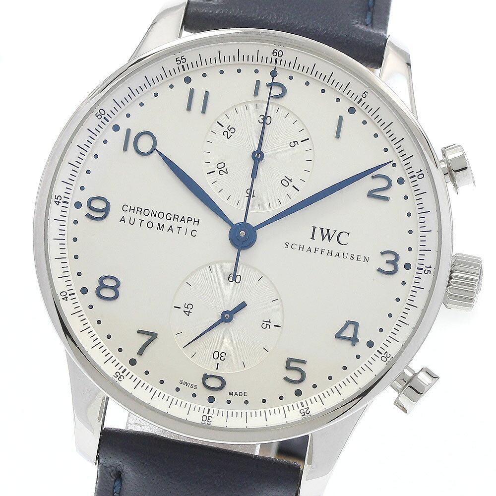 IWC SCHAFFHAUSEN IW371446 ポルトギーゼ クロノグラフ スモールセコンド 自動巻き メンズ 美品 保証書付き_986560