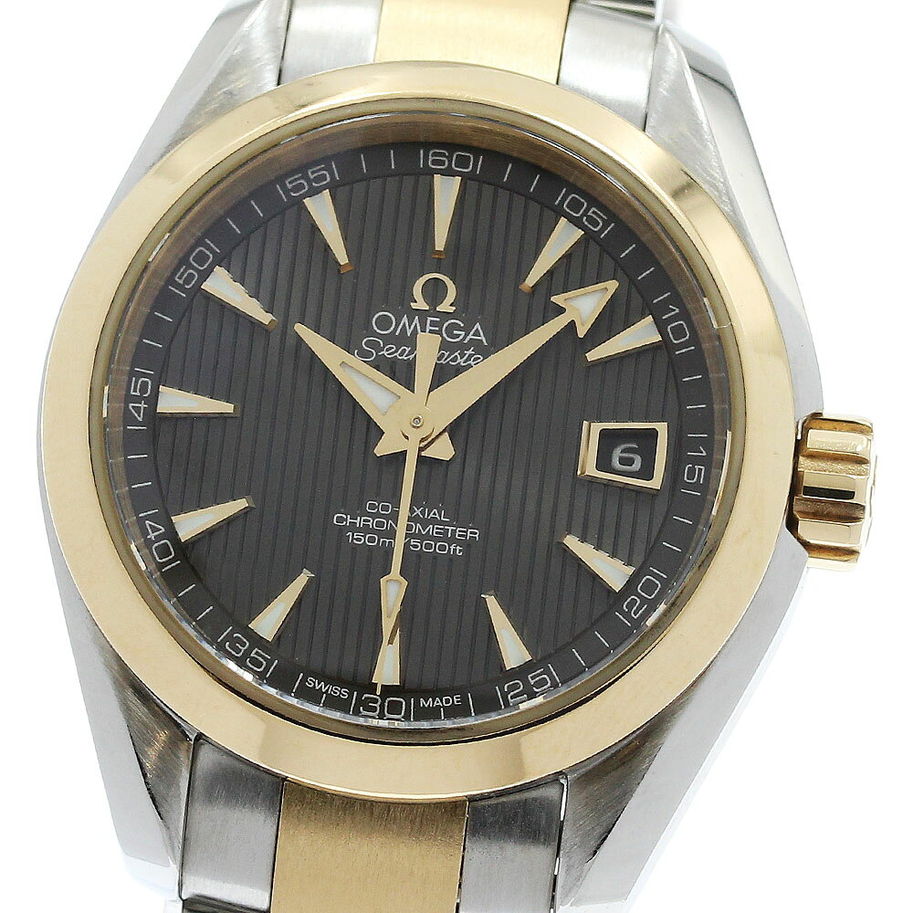 オメガ OMEGA 231.20.30.20.06.001 シーマスター アクアテラ コーアクシャル PGベゼル 自動巻き レディース 良品 保証書付き_987541