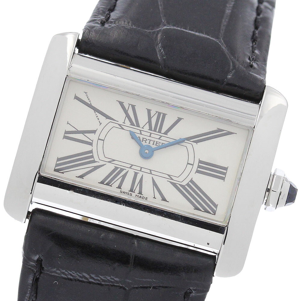 カルティエ CARTIER W6300255 ミニタンクディバン クォーツ レディース 良品 _980988